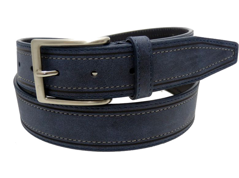Cintura uomo casorino - blu - 35mm